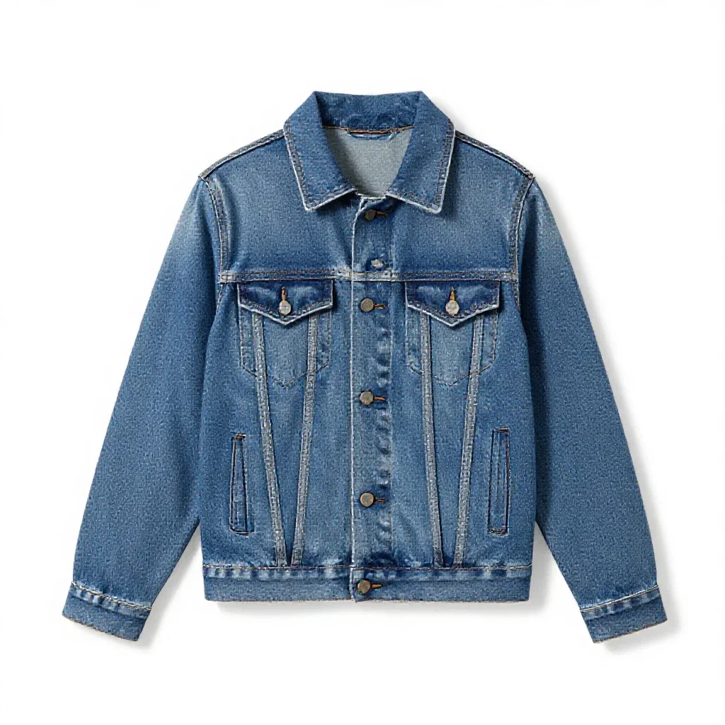 Denim jacket isolated on a white background