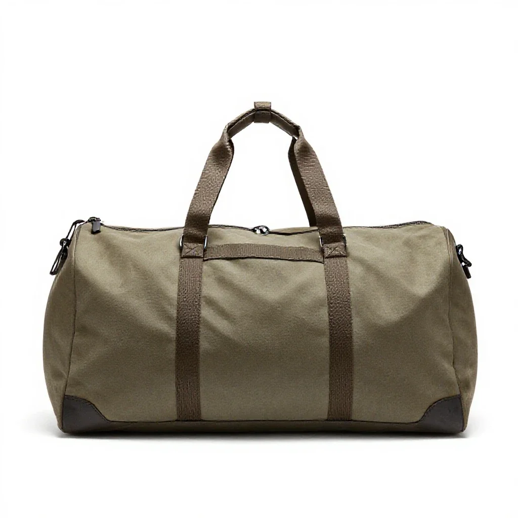 Duffel bag isolated on a white background