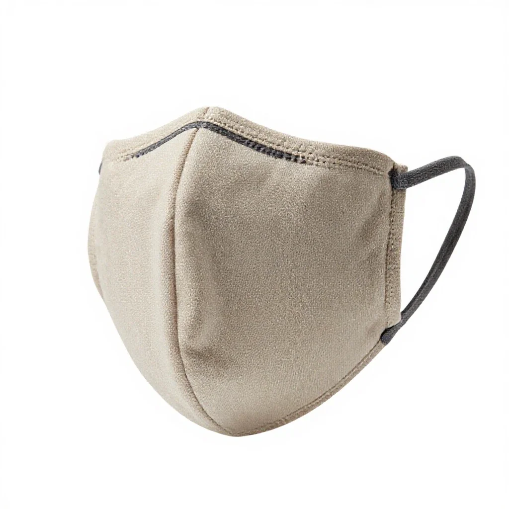 Fabric face mask isolated on a white background