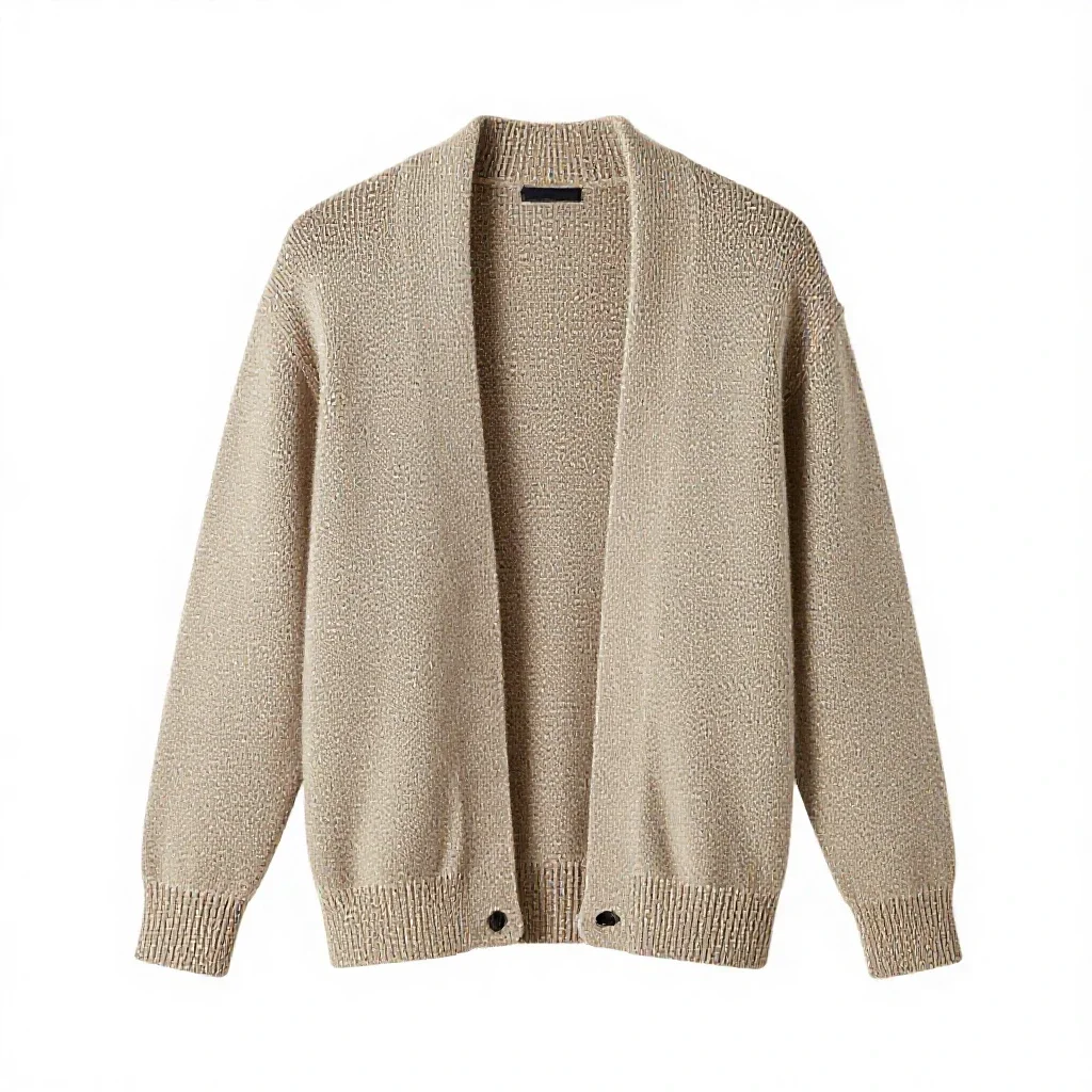 Knitted cardigan isolated on a white background