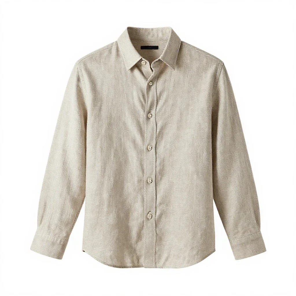 Linen shirt isolated on a white background