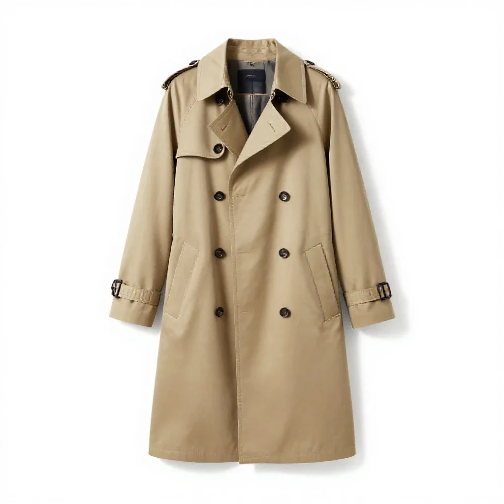Trench coat isolated on a white background