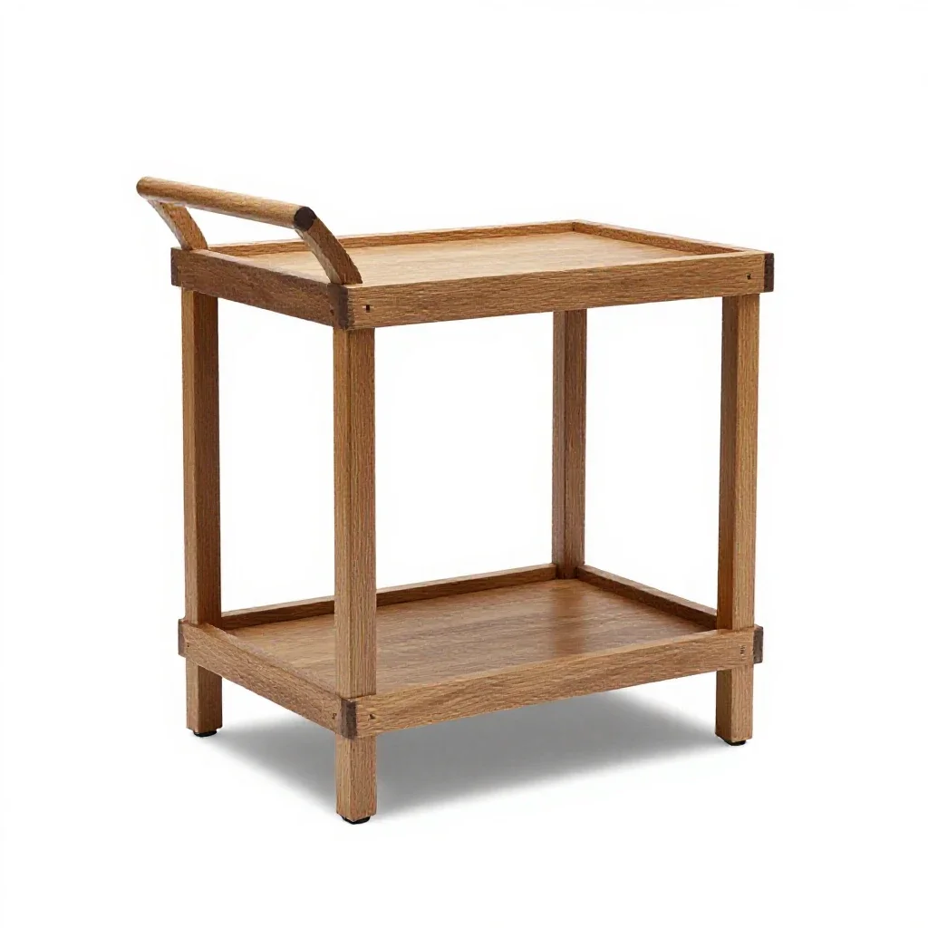 Bar cart isolated on a white background
