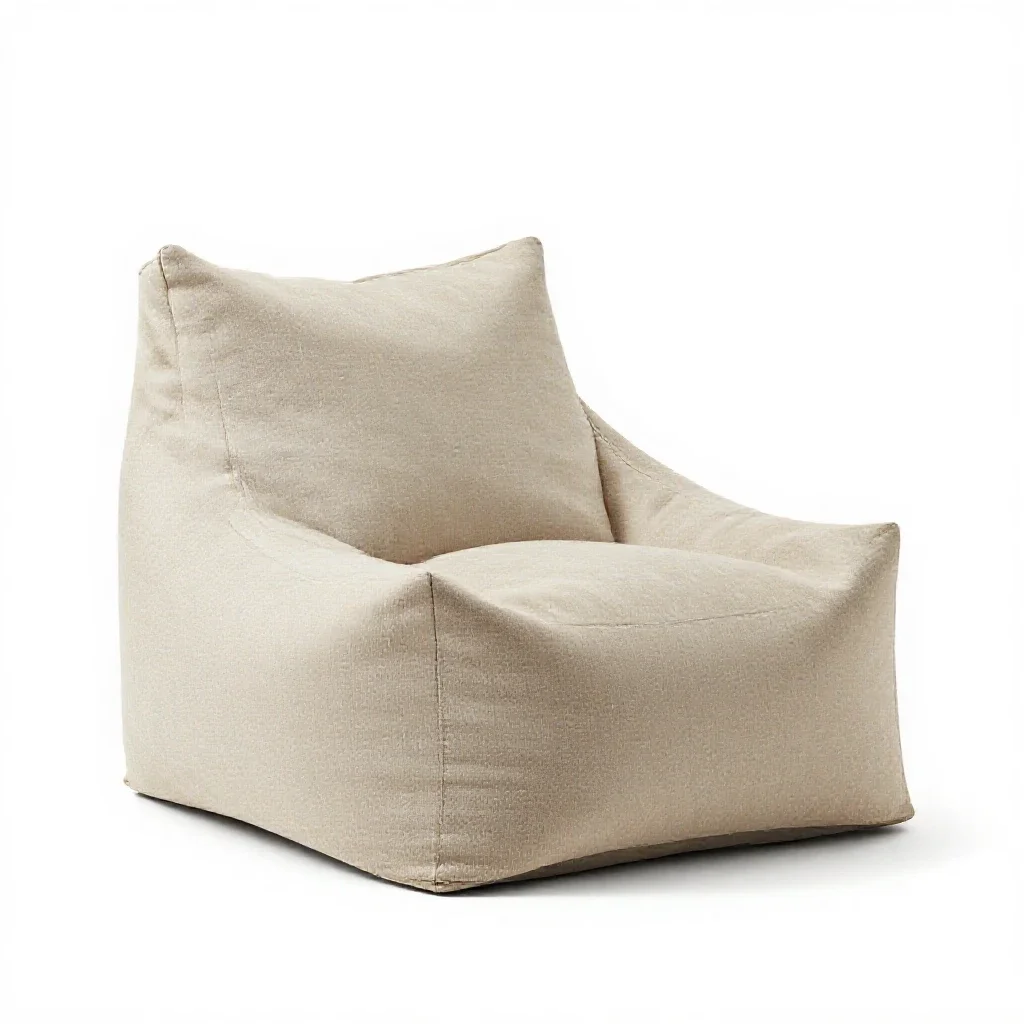 Bean bag chair isolated on a white background