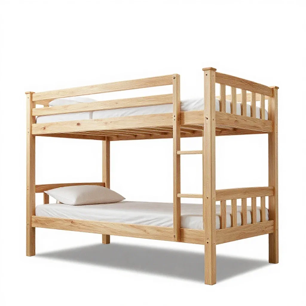 Bunk bed isolated on a white background