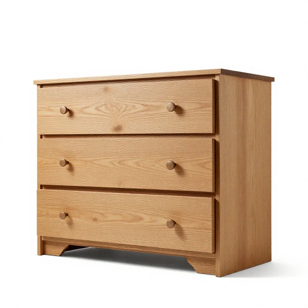 Chest of drawers isolated on a white background