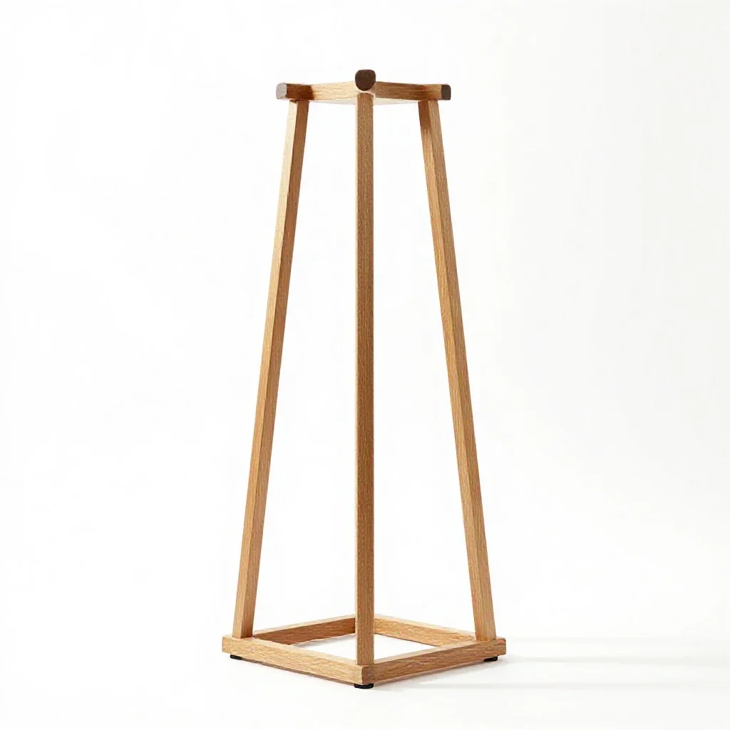 Coat stand isolated on a white background