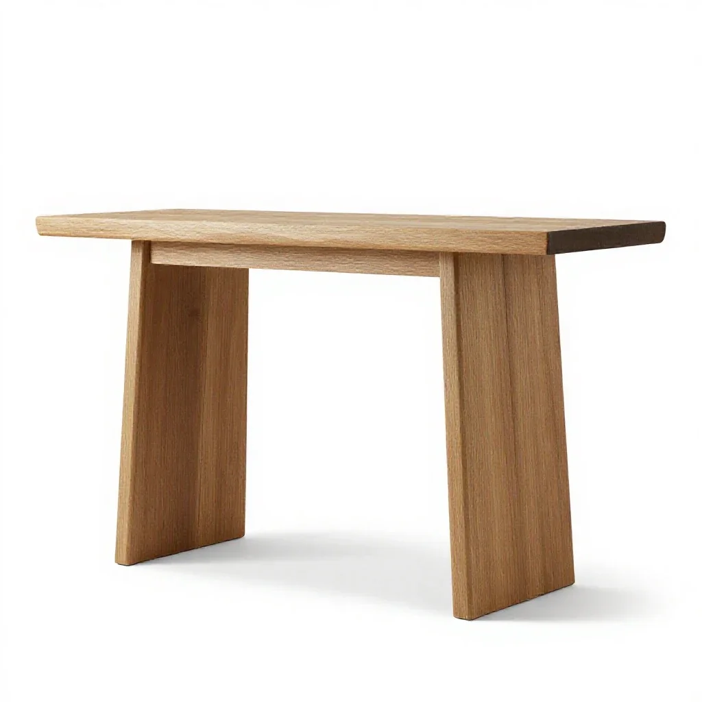 Console table isolated on a white background