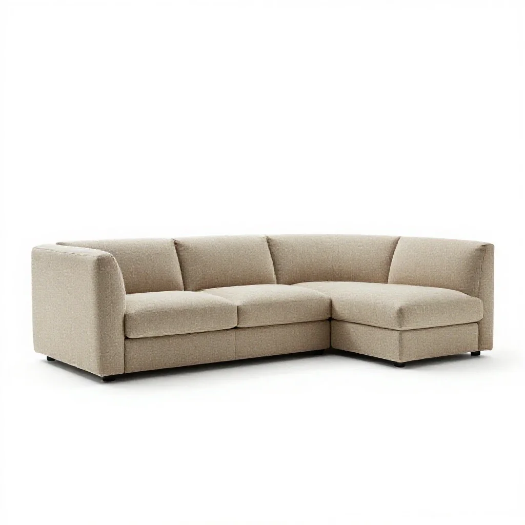 Modular sofa section isolated on a white background