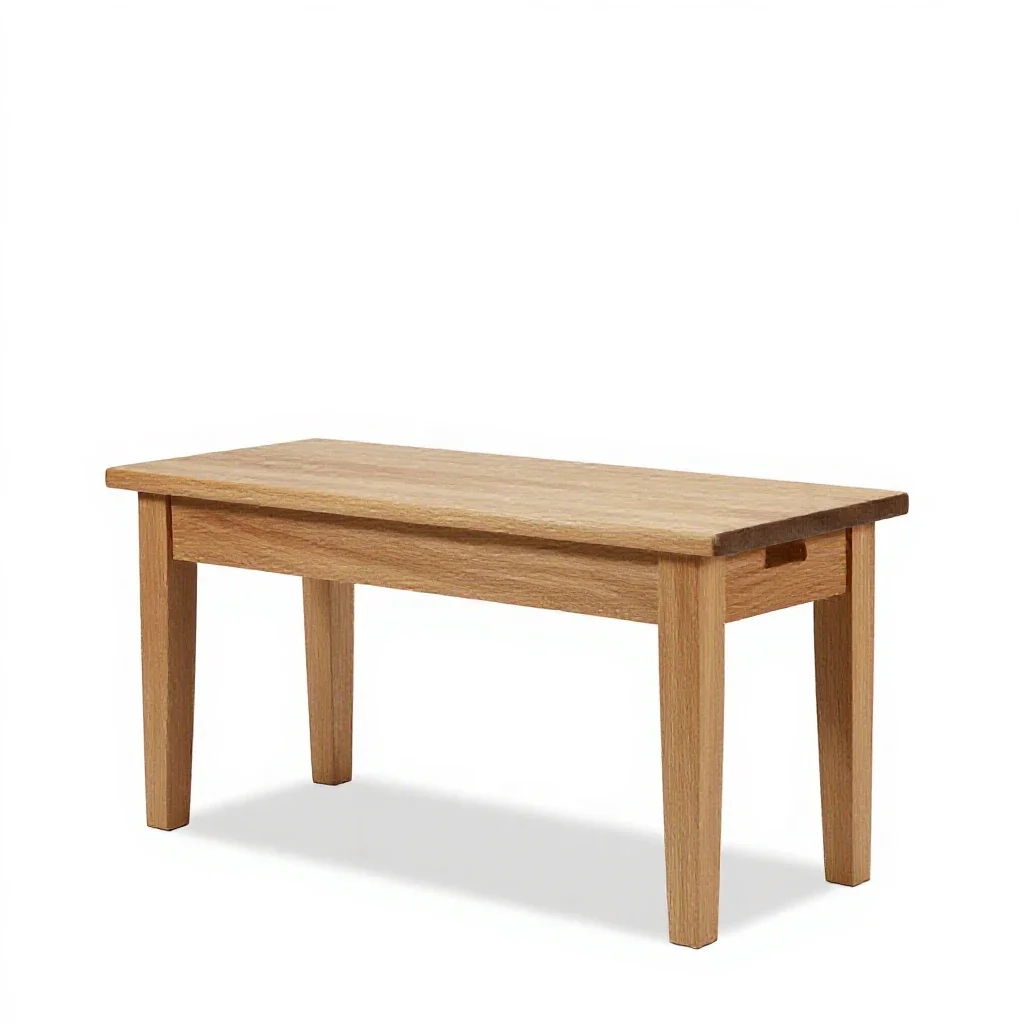 Piano bench isolated on a white background