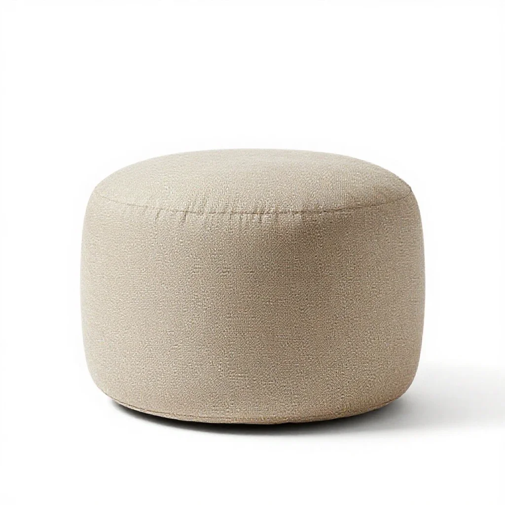Pouffe ottoman isolated on a white background