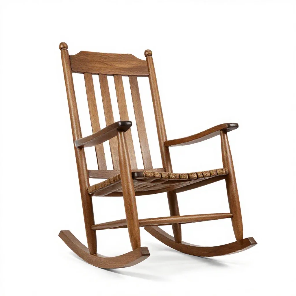 Rocking chair isolated on a white background