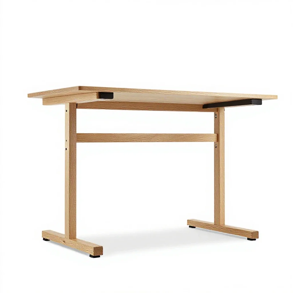 Standing desk frame isolated on a white background
