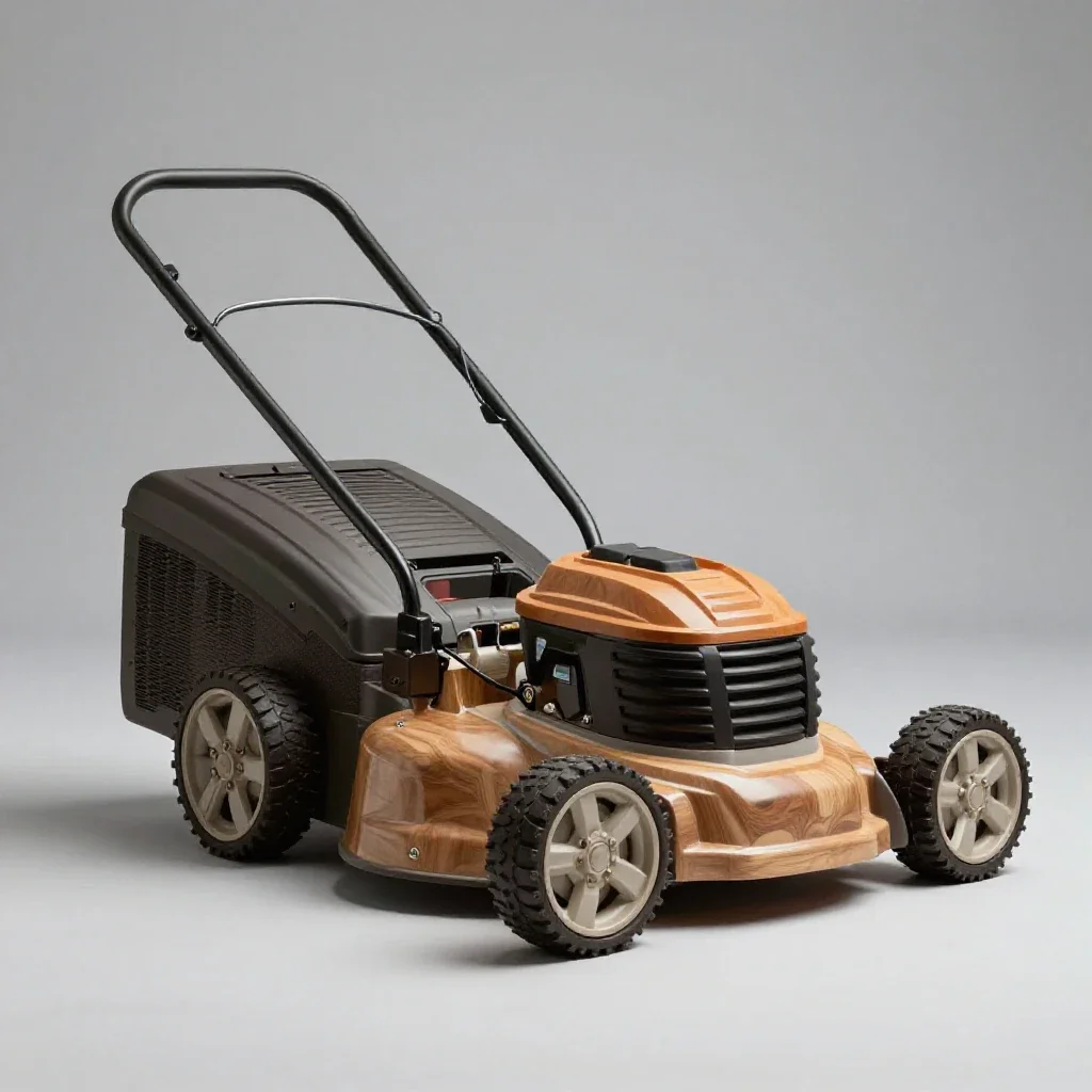 Lawn mower isolated on a white background