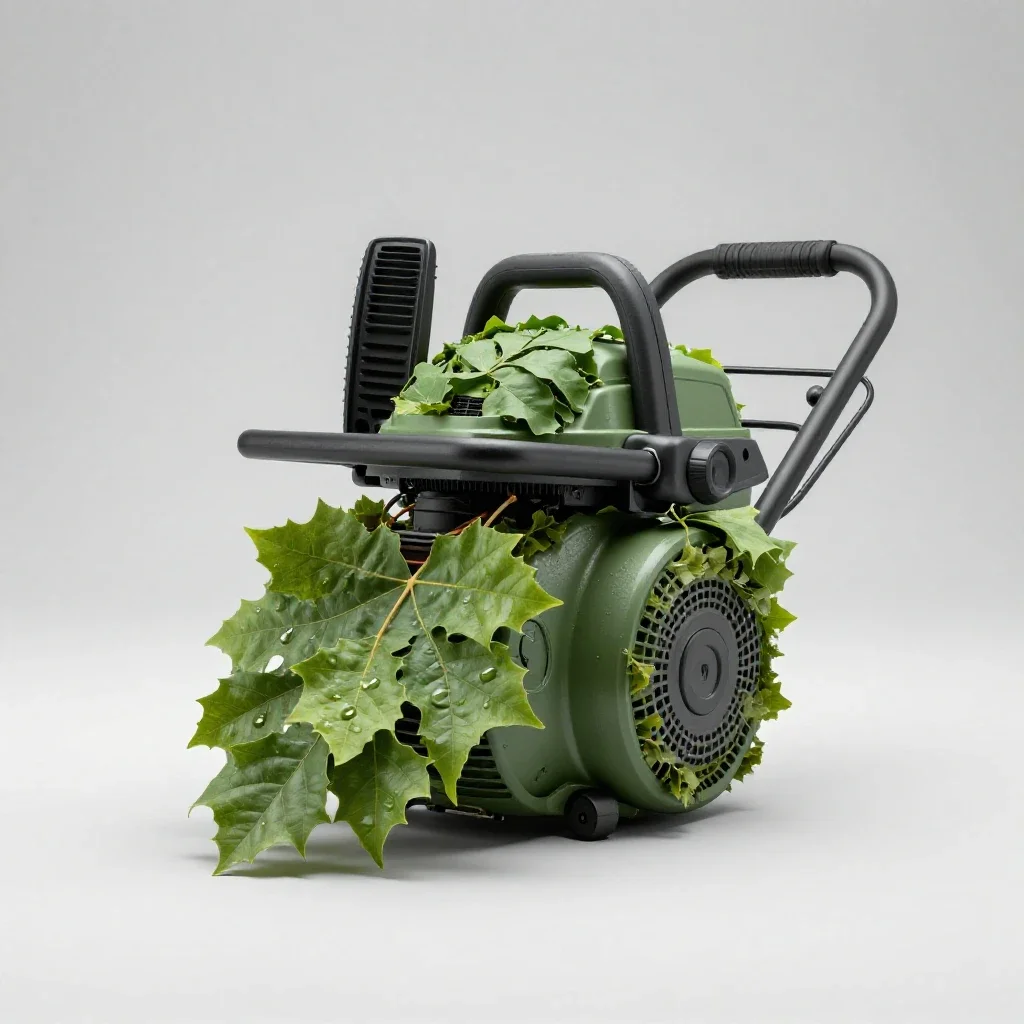 Leaf blower isolated on a white background