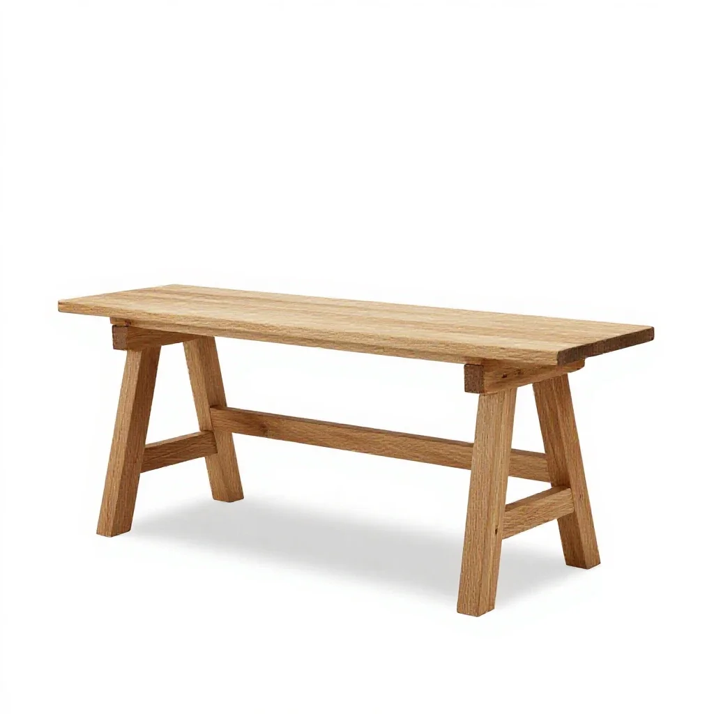 Potting bench isolated on a white background