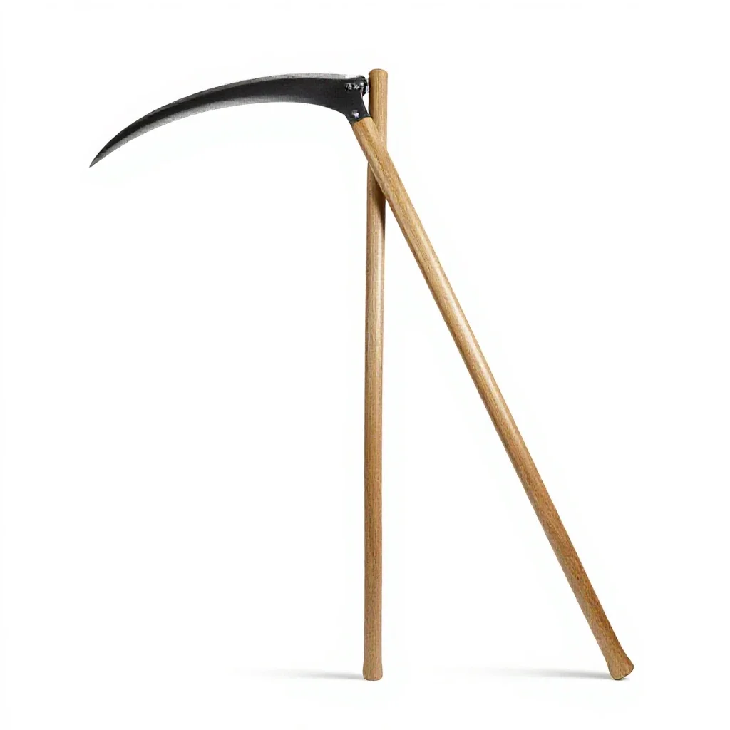 Scythe isolated on a white background