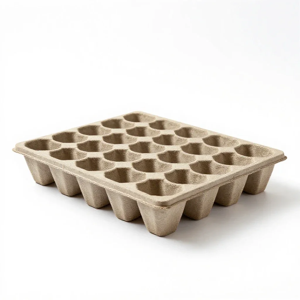 Seed tray isolated on a white background