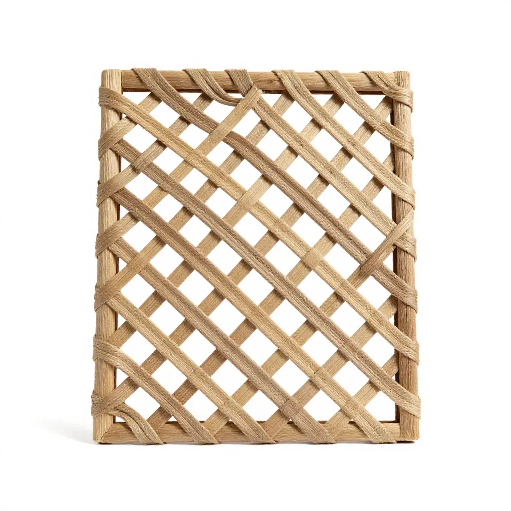 Trellis panel isolated on a white background