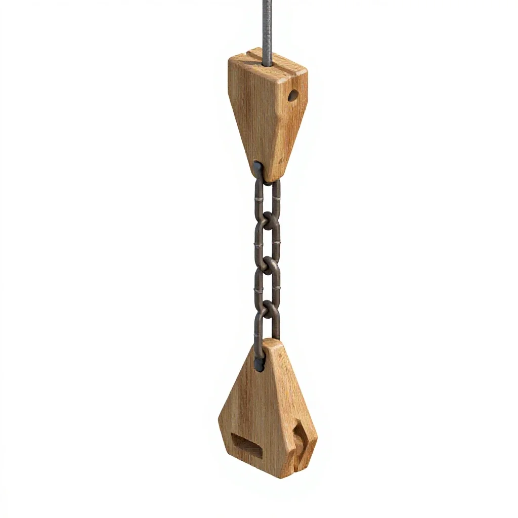 Chain hoist isolated on a white background