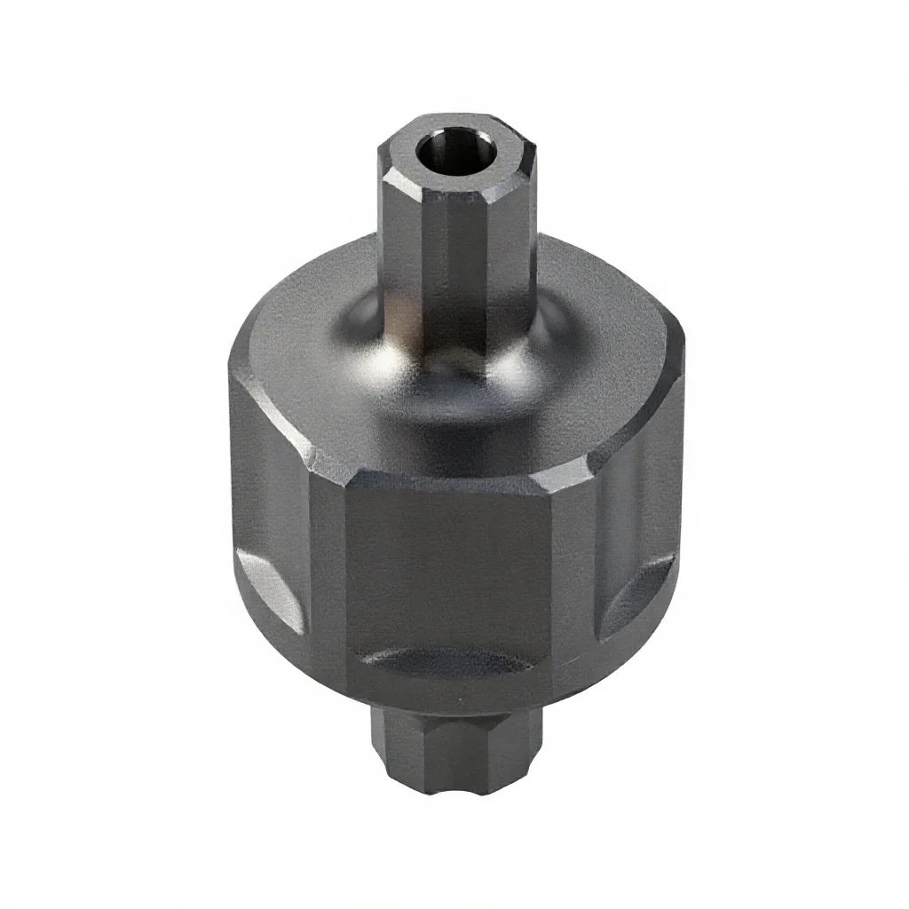 Cnc tool holder isolated on a white background