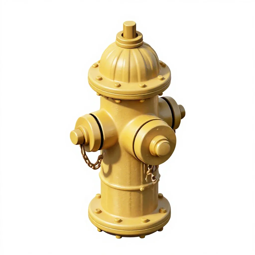 Fire hydrant isolated on a white background