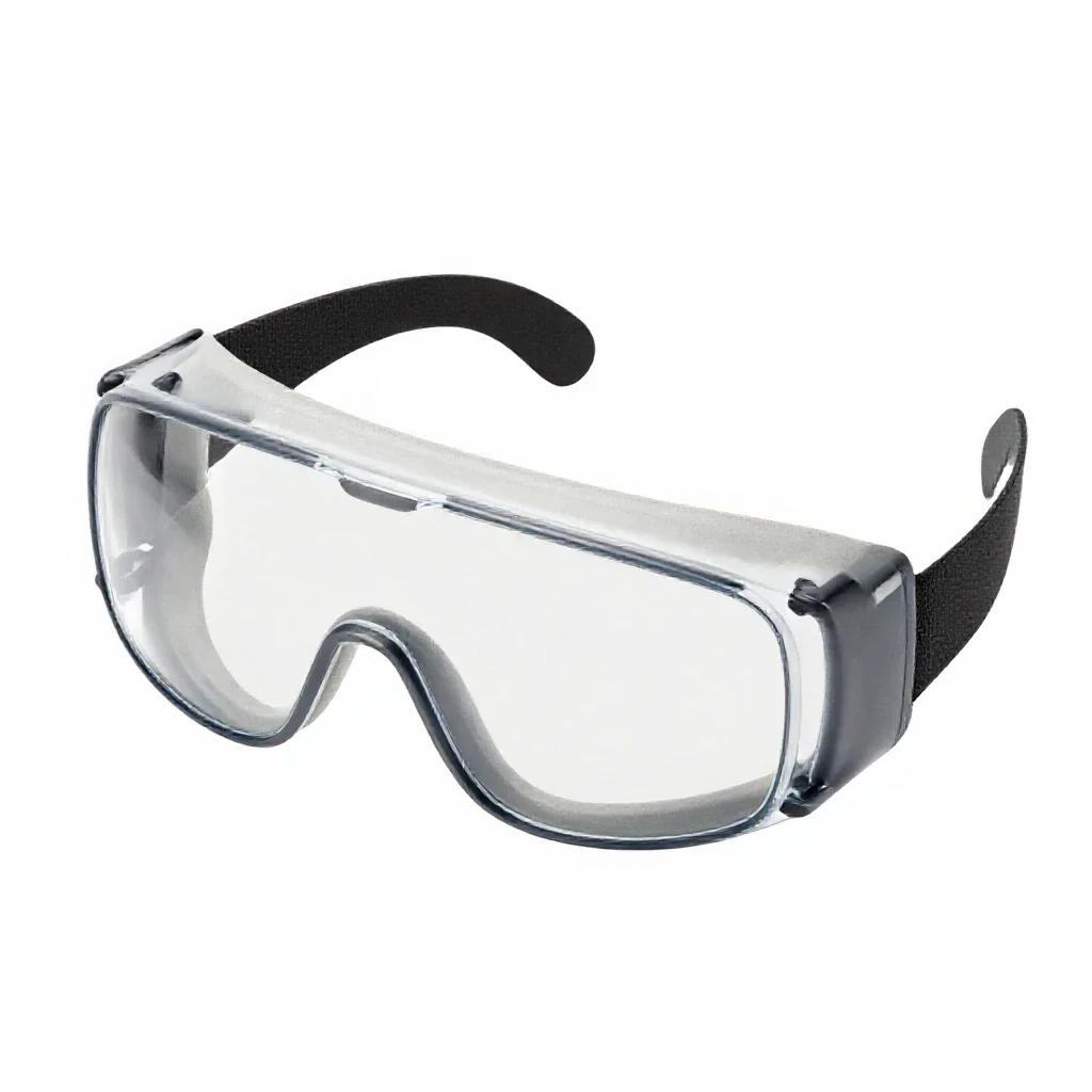 Pair of safety goggles isolated on a white background