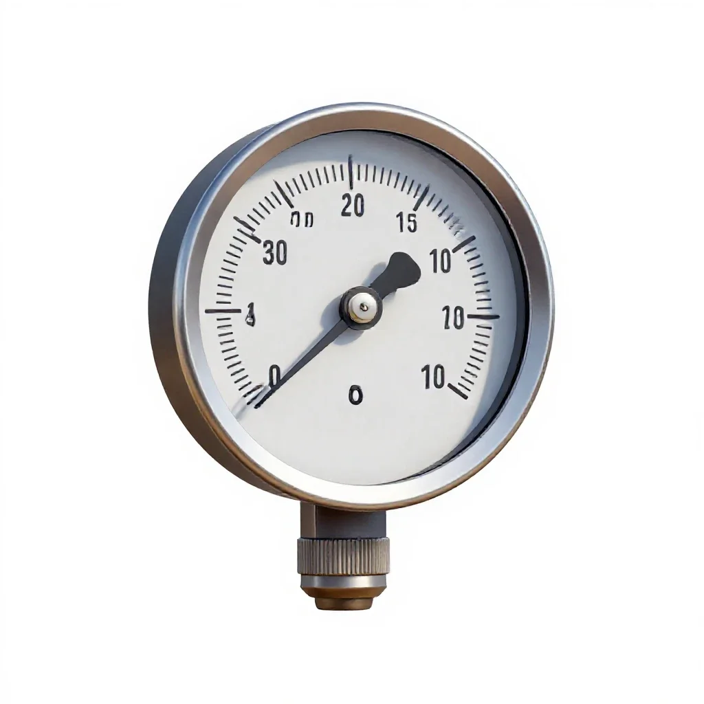 Pressure gauge isolated on a white background