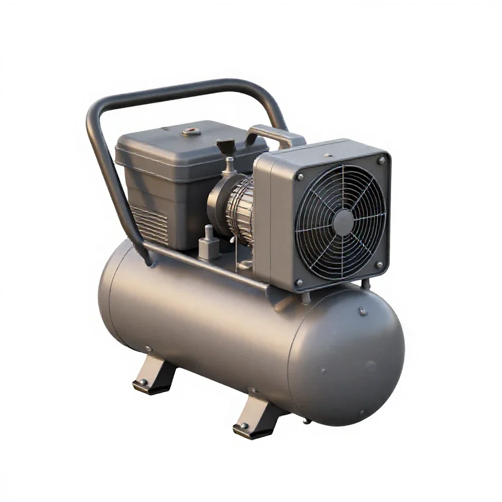 Air compressor isolated on a white background