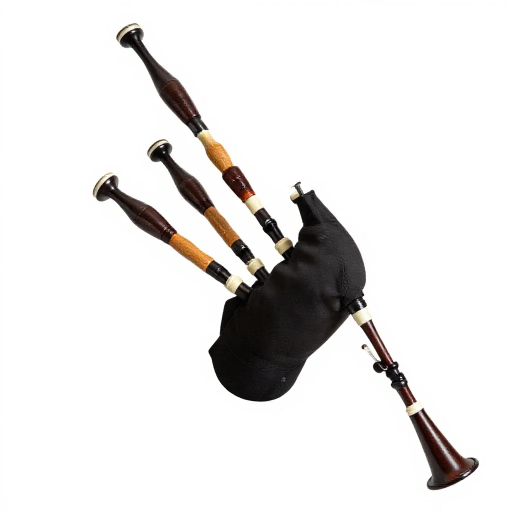 Bagpipe isolated on a white background