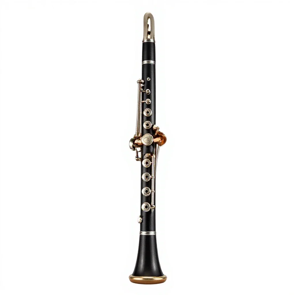 Clarinet isolated on a white background