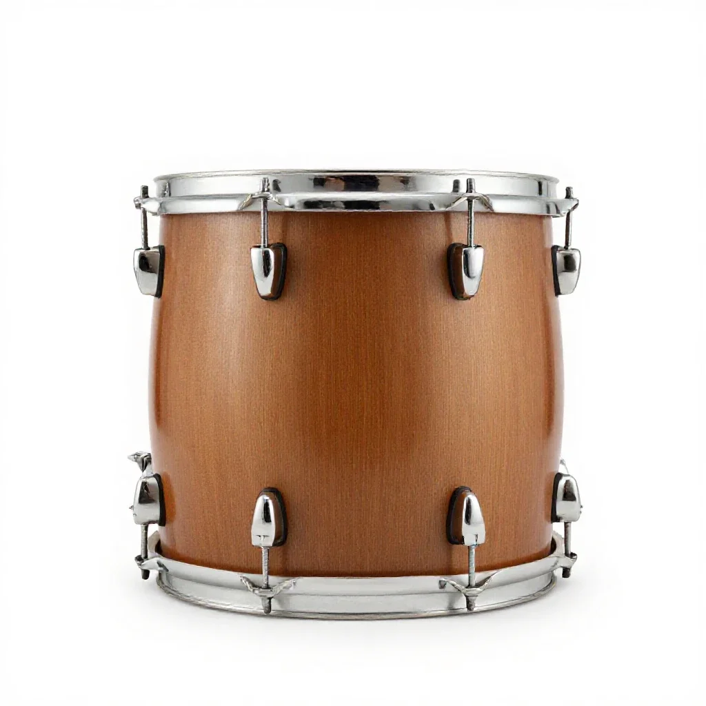 Floor tom isolated on a white background