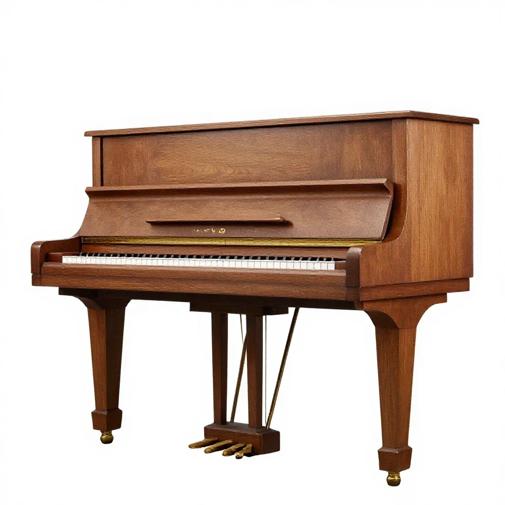Grand piano isolated on a white background