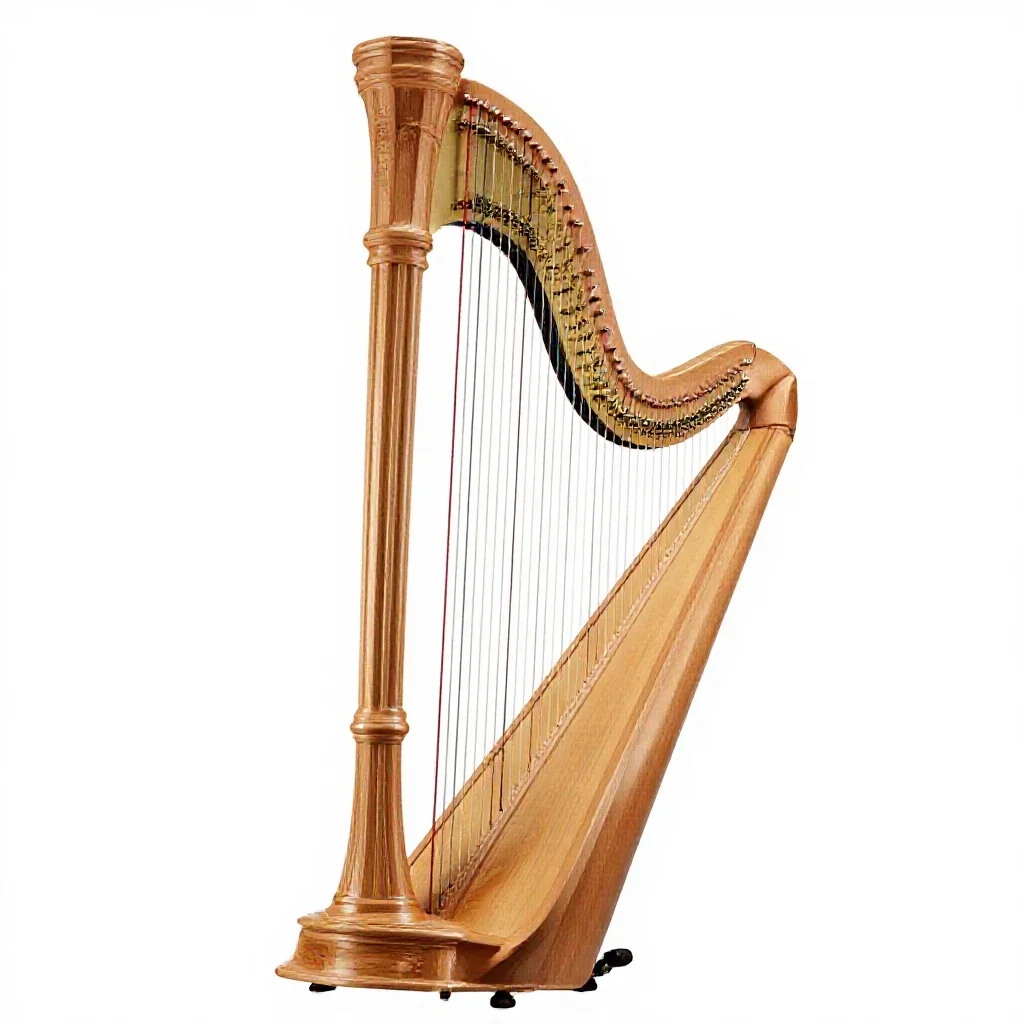 Harp isolated on a white background