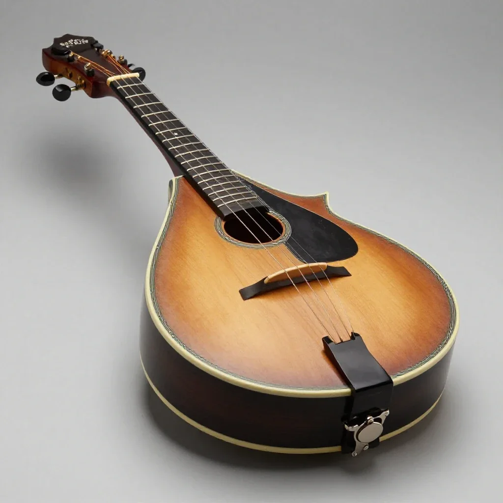 Mandolin isolated on a white background