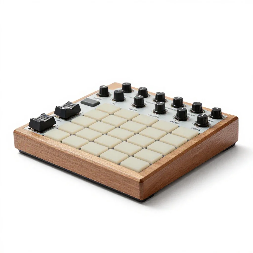 Sampler pad controller isolated on a white background