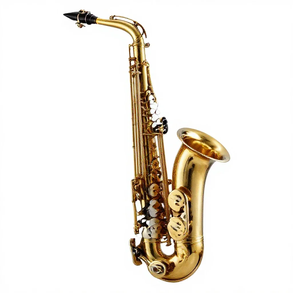 Saxophone isolated on a white background