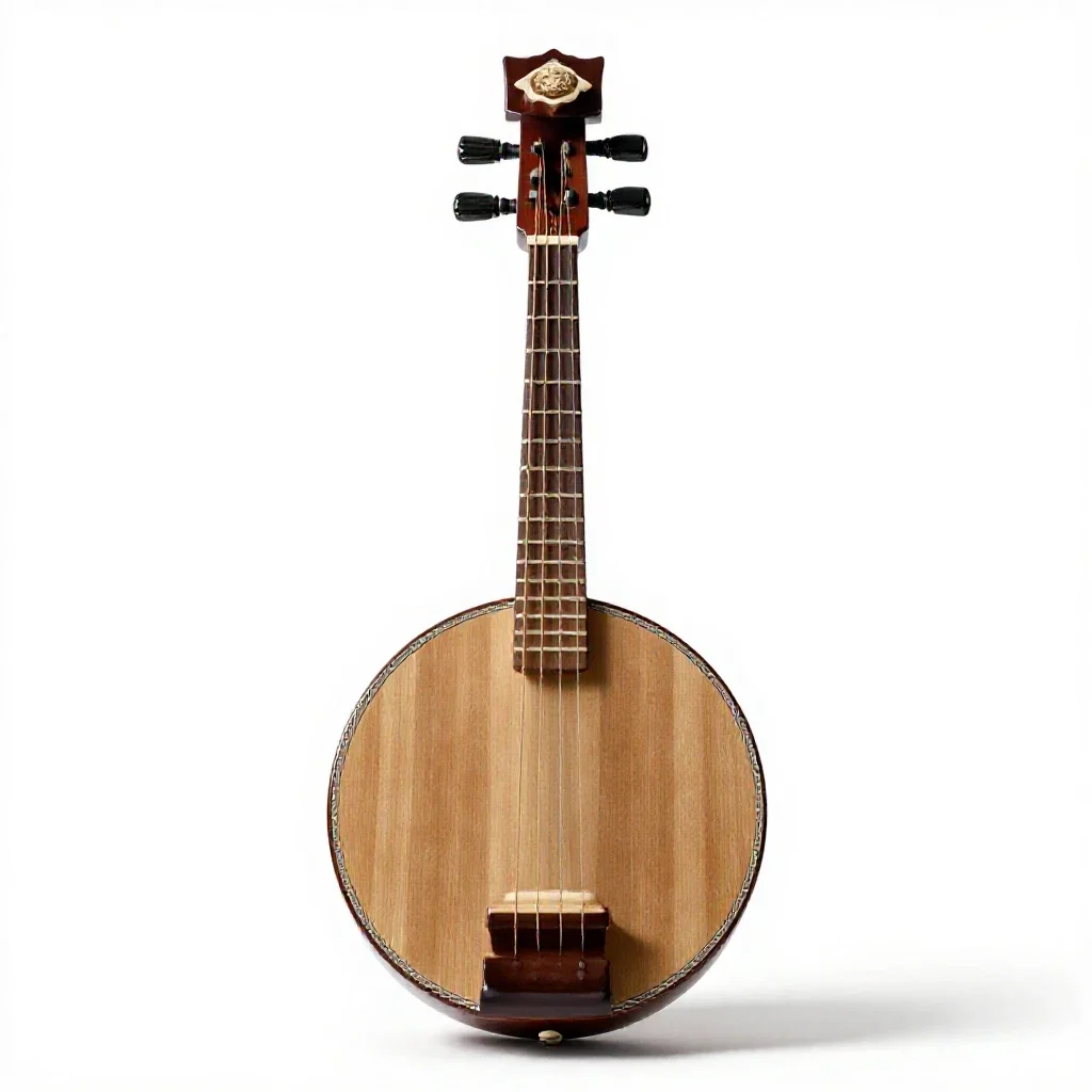 Sitar isolated on a white background