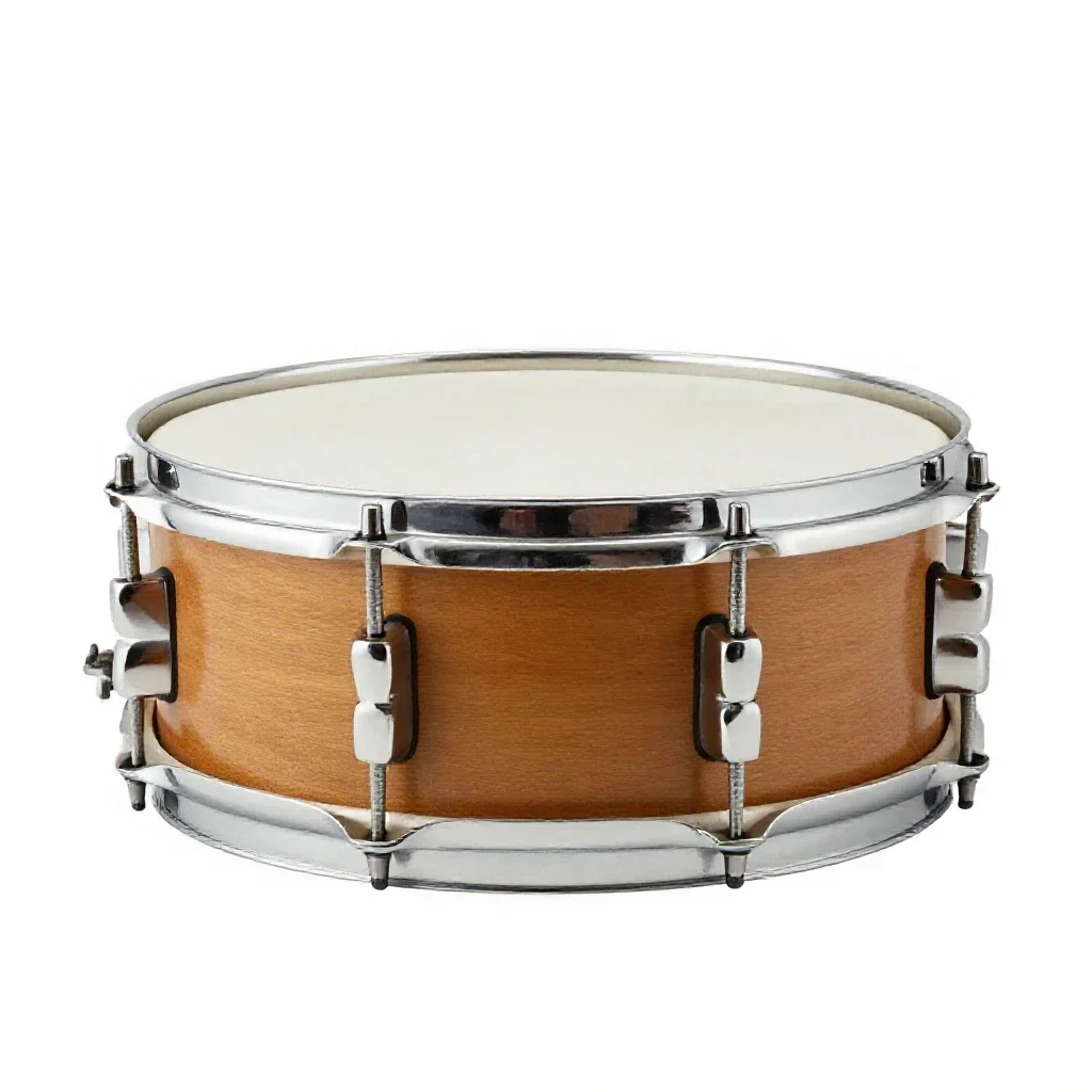 Snare drum isolated on a white background