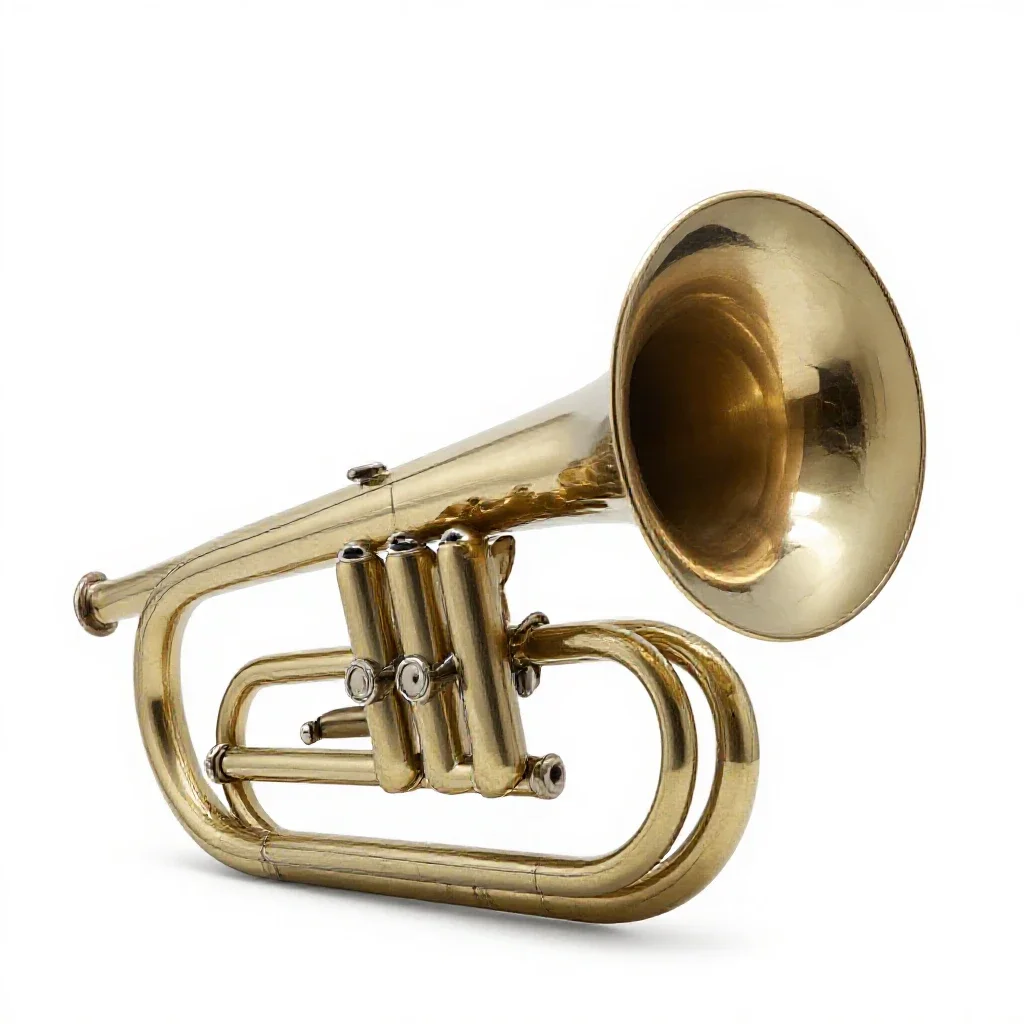 Tuba isolated on a white background