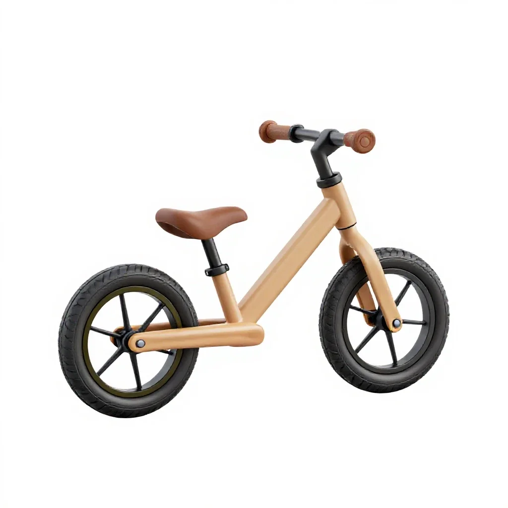 Balance bike isolated on a white background