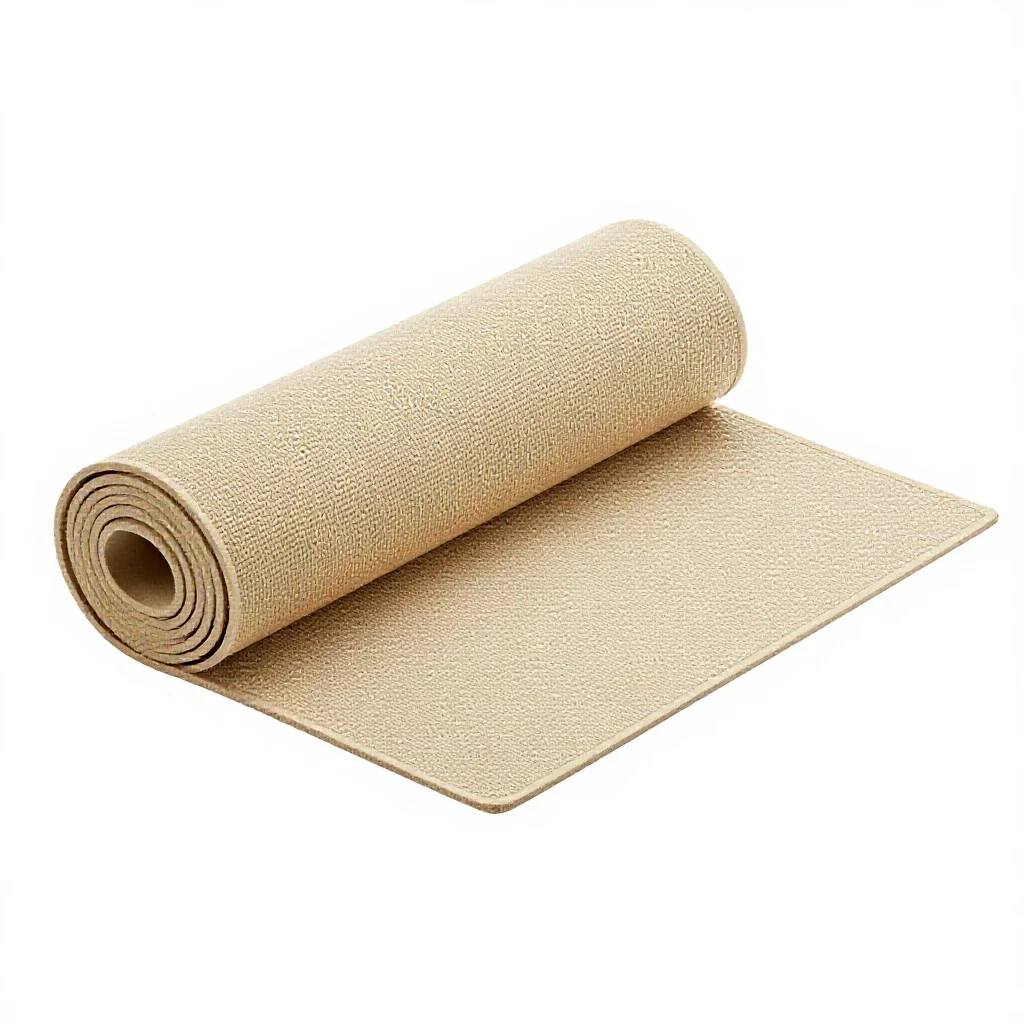 Play mat rolled out isolated on a white background