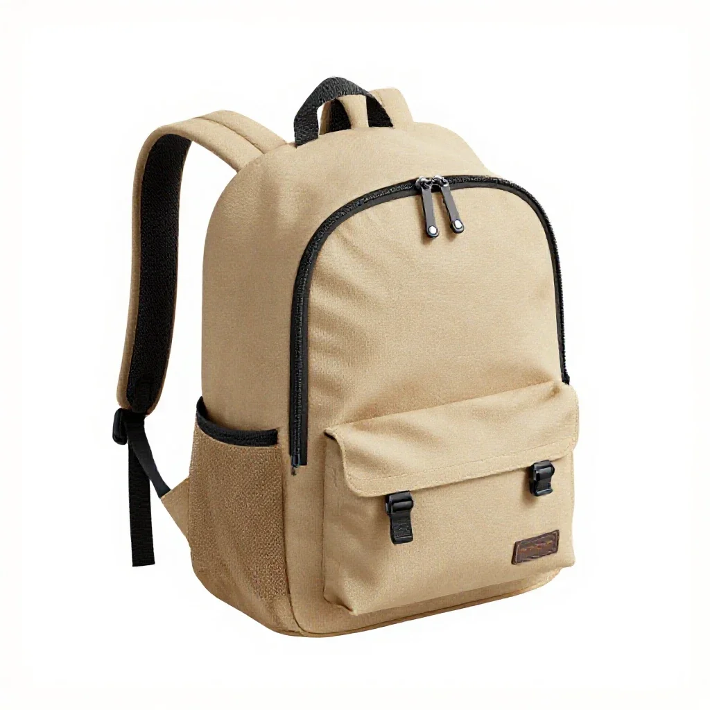 School backpack isolated on a white background