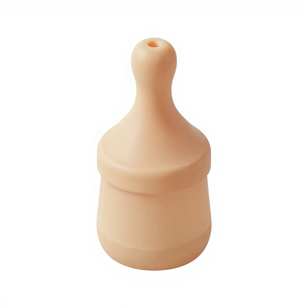 Silicone feeding set isolated on a white background