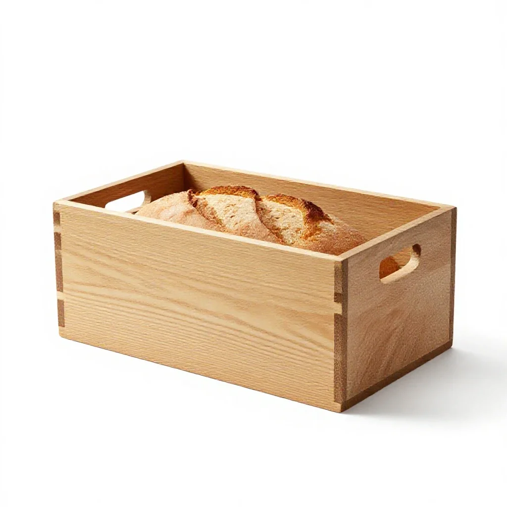 Bread bin isolated on a white background