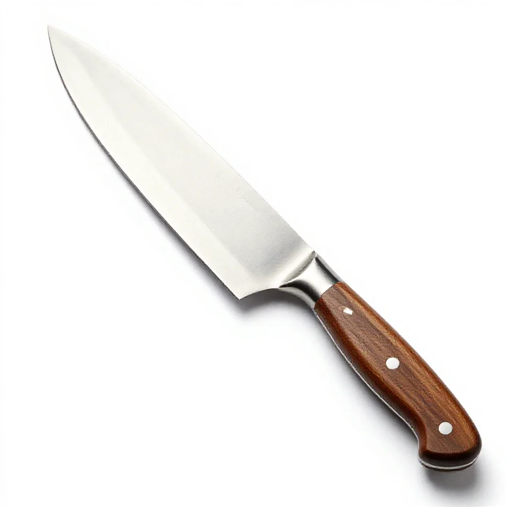 Chef's knife isolated on a white background