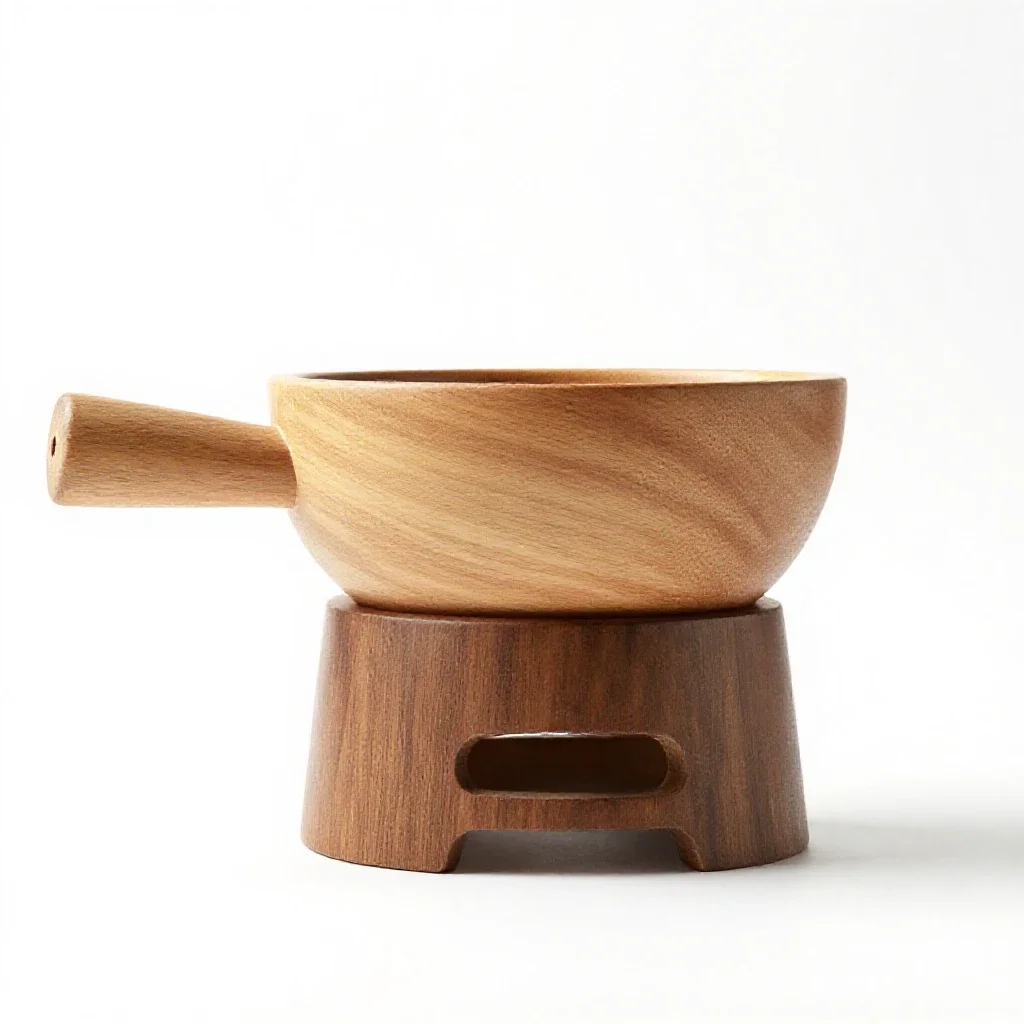 Fondue set isolated on a white background