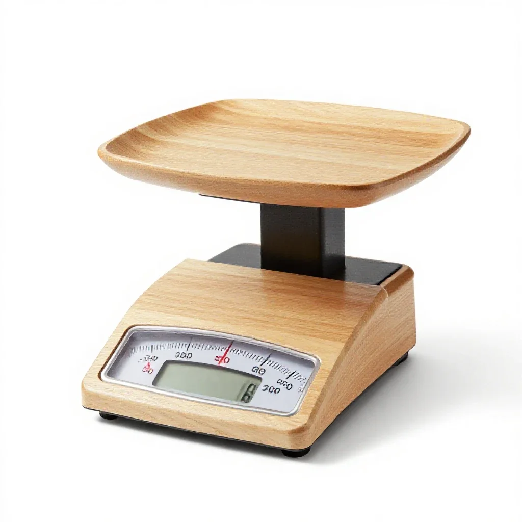 Kitchen scale isolated on a white background