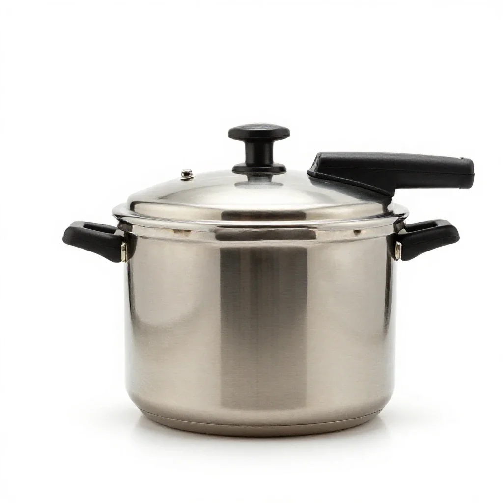 Pressure cooker isolated on a white background