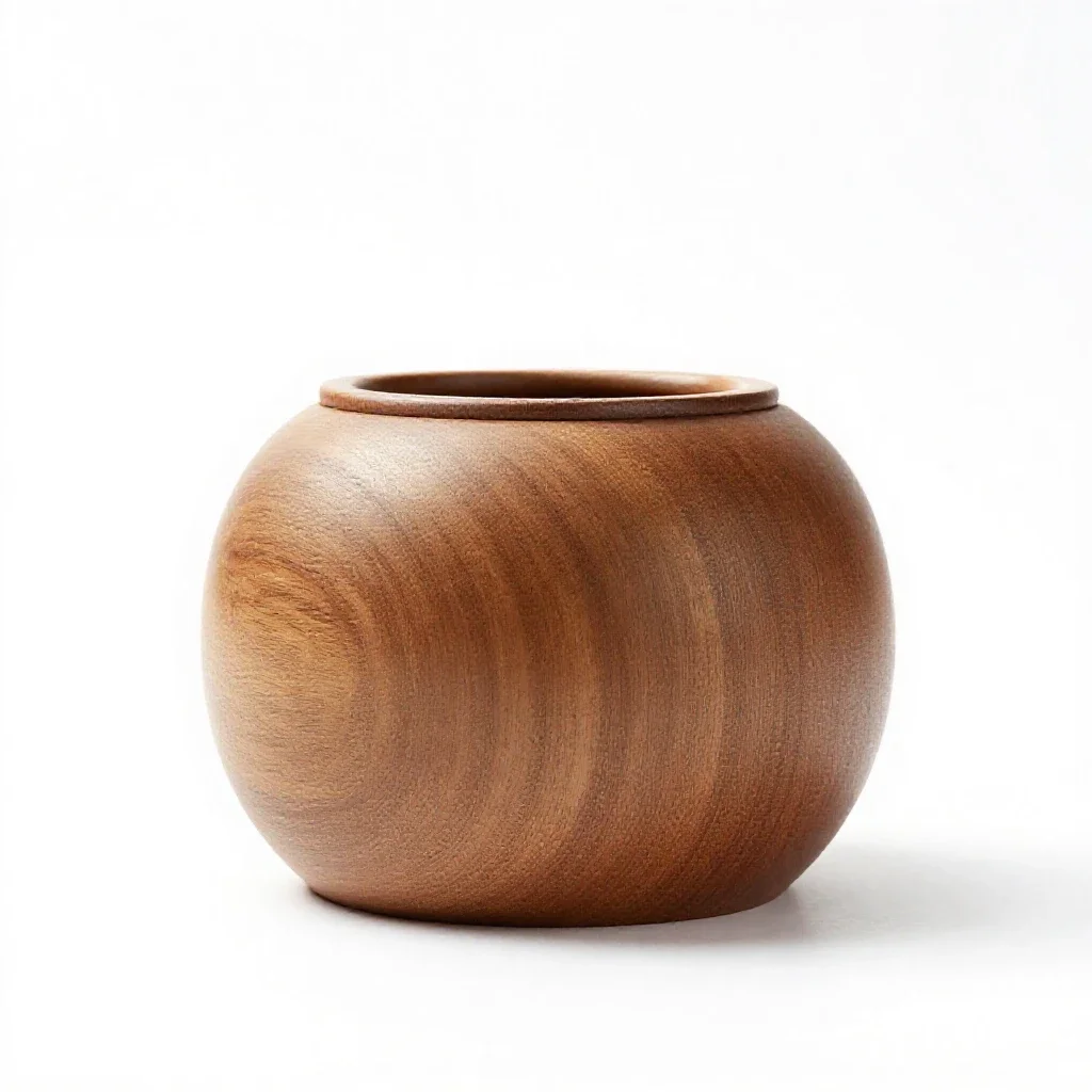 Tea caddy isolated on a white background